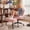 Pink, variant on Pinmoco Cross Legged Office Chair, Kneeling & Criss Cross Swivel Desk Chair with Full Lumbar Support, 360° Rotating Footrest, Ergonomic Cloud  ADHD Chair for Home Office, Pink