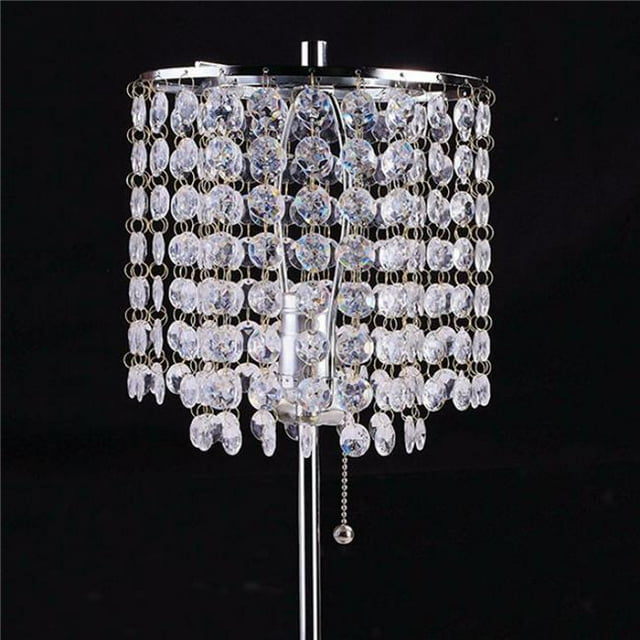 Benzara BM122845 Perla Lampe de Table Traditionnelle&44; Chrome