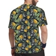 thumbnail image 2 of Wukai Citrus Fruits Elegant Lemons Print Men's Short-Sleeved Mesh T-Shirt,Quick-Dry Short Sleeve Workout T-Shirt-6X-Large, 2 of 8