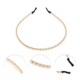 thumbnail image 3 of Unique Bargains 1 Pc Cute Pearl Headbands for Women Gold Tone, 3 of 6