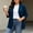 Navy, variant on Vrorvz Plus Size Cardigan for Womens Long Sleeve Open Front Tops Casual Soft Flowy Covers up Cardigans with Pocket