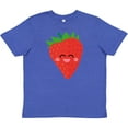 thumbnail image 3 of Inktastic Strawberry Kawaii Youth T-Shirt, 3 of 5