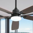 thumbnail image 5 of 52-inch Matte Black Ceiling fan with Light & Remote Color Changing Reverse Airflow Ceiling Fan, 5 of 7