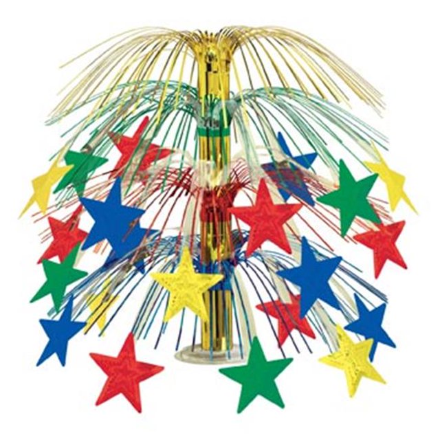 Beistle - 50553-MC - Pièce Maîtresse en Cascade Étoilée - Pack de 6