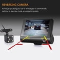 thumbnail image 3 of 4'' HD 1080P Car DVR Dash Cam 3 Lens Vehicle Video Recorder Rearview Camera, 3 of 11