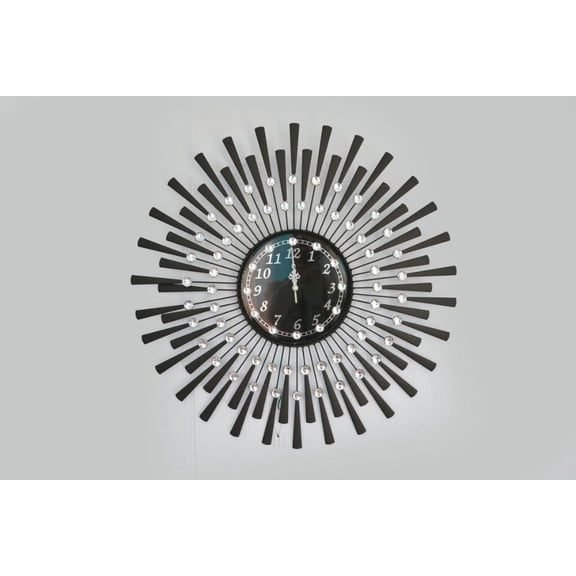 Black Drop Wall Clock Decorative Metal Wall Clock