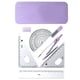 thumbnail image 1 of Juego de geometría matemática con estuche de almacenamiento, herramientas de dibujo, borrador, reutilizable, portátil para Caja Cerrada Violeta, 1 of 9