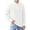 White, variant on Men's Crewneck Sweater Soft Cotton Rib Knit Casual Long Sleeve Classic Pullover Sweater