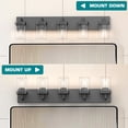 thumbnail image 4 of Lámpara de tocador de baño Danshinro, diseño cuadrado, 5 luces, color negro, 4 of 9