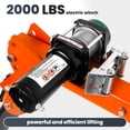 thumbnail image 2 of Truck Bed Mounted Crane, 2000 lbs Winch 1100 lbs Capacity Hoist, Alloy Steel 360° Swivel Jib Crane (66.93" × 45.6" × 9.2"), Adjustable Boom for Engine, Boat, Trailer Lifting, 2 of 8