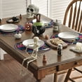 thumbnail image 5 of Smile Skulls Floral Day of The Dead Halloween Round Placemats Set of 4, 15 Inch Round Table Mats for Dining Decoration, 5 of 6