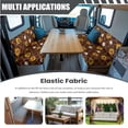 thumbnail image 3 of XYZCANDO Sunflower Print 2 Sets RV Dinette Cushion Covers Comfortable Slipcover Stretch 2 Seat Sofa Chair Cover Furniture Easy to Install for RV Camper Car Bench 2 Backrest Covers & 2 Bench Covers, 3 of 6