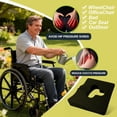 thumbnail image 2 of Gel Wheelchair Seat Cushion with T-Shaped Cutout for Pressure Relief, Memory Foam Coccyx Pillow for Bedsores Hemorrhoids Sciatica Pain, Breathable Washable Cover Black, 2 of 8