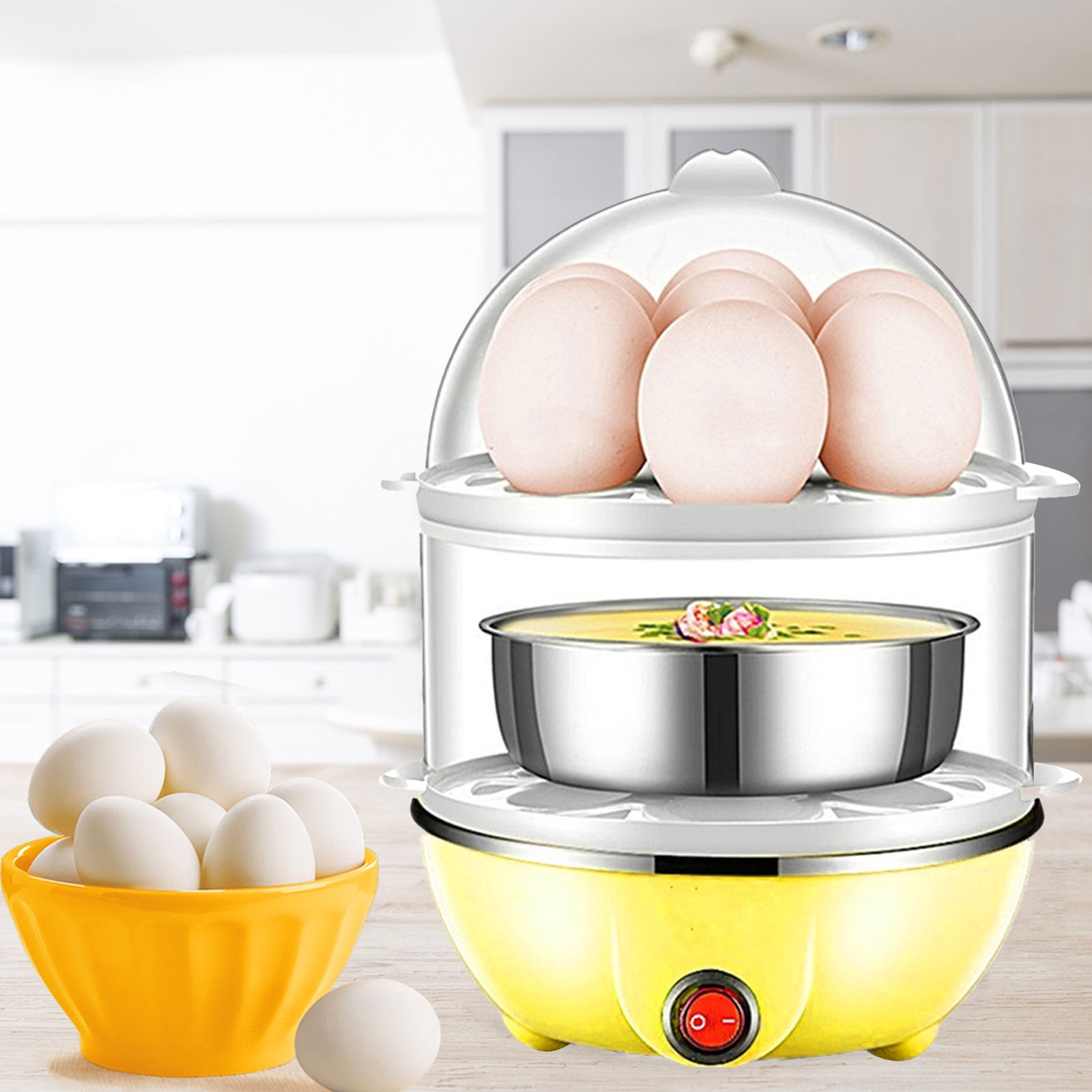 Buy Wholesale China Double Stack Auto Shut Off Rapid Electric Egg Cooker  Poacher Boiler & Egg Boiler at USD 3.48
