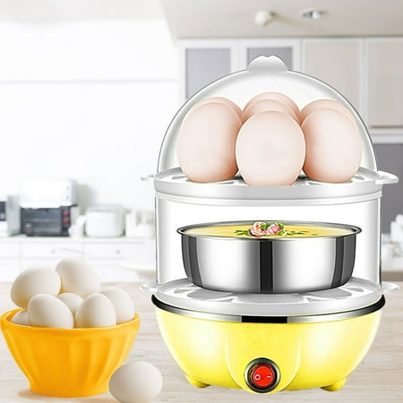 

Xewsqmlo Mini Breakfast Machine Automatic Power Off 2-Layer US Plug Kitchen Cooking Tools