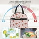 thumbnail image 4 of Balery Strawberry Floral Bolsa de Almuerzo Impresa, Caja de Almuerzo Reutilizable, Bolsa Térmica Aislada para Almuerzo, Bolsa Antiderrames, 4 of 7