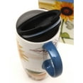 thumbnail image 4 of Evergreen Latte Travel Cup , Yellow & Red Sunflowers, 4 of 5