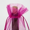 thumbnail image 4 of MISSMILE Small Gift Bags,Transparent Wine Gift Bags Wine Gift Bags,Drawstring Mesh Gift Bags Wine Bottle Gift Bags,Blue3, 4 of 6