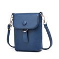 thumbnail image 4 of Womens Shoulder Bags Fashionable Handbag Shoulder Crossbody Mobile Phone Bag Solid Color Women's Bag Blue, 4 of 7