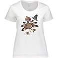 thumbnail image 3 of Inktastic Happy Thanksgiving Turkey Women's Plus Size T-Shirt, 3 of 5