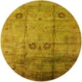 thumbnail image 1 of Ahgly Company Indoor Round Mid-Century Modern Dark Bisque Brown Oriental Area Rugs, 3' Round, 1 of 6