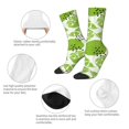 thumbnail image 4 of Fotbe Green Various Lemons Calcetas Largas con Estampado para Hombre y Mujer – Calcetas de Compresión Transpirables y Elásticas, Viajar y Uso Diario Talla 5-11, 4 of 6