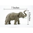 thumbnail image 2 of Elephant, Asian Bull, Museum Quality, Rubber Animal, Hand Painted, Realistic Toy Figure, Model, Replica, Kids, Educational, Gift, 7" CH469 BB152, 2 of 10