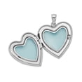 thumbnail image 2 of Sterling Silver Mom Heart Flower Locket with Chain, 2 of 4
