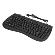 Ergonomic Arabic USB Keyboard, 87 Keys KB-301B, Durable Plastic Design, Computer Accessories for Optimal Comfort