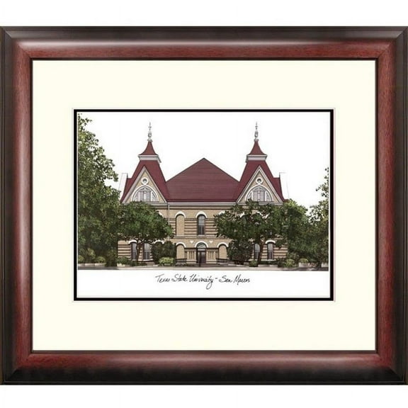 Texas State, San Marcos Alumnus Framed Lithograph