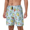 thumbnail image 1 of Lukts Frog In Mermaid Print Mens Swim Trunks Swim Shorts Quick Dry Bathing Suits for Men Beach Shorts Mesh Lining Swimming Trunks ,Bathing Suit-3X-Large, 1 of 6