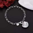 thumbnail image 5 of EOEMY 925 Sterling Silver Shell Photo Frame Bracelet For Women Luxury Wedding Jewelry, 5 of 6