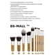 thumbnail image 5 of BS-MALL Juego de 11 Brochas de Maquillaje de Bambú Sintético, Kabuki para Base, Polvos, Difuminado, Corrector, Sombras, Rubor, Cosméticos, con Bolsa Organizadora y Esponja, 5 of 8