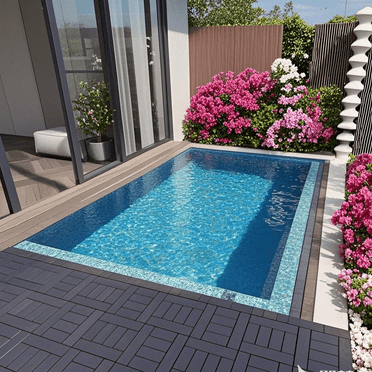 H Style 12" Patio Deck Tiles,  44pcs DIY Module Interlocking Decking Tiles Floor Tile Outdoor and Indoor,Easy and Quick Installation Court Tiles for Porch Poolside Balcony Backyard DARK GRAY