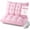 Pink, variant on 3D Bread Down Bed Pillows Ergonomic 3D Down Bed Pillow,Premium Hotel Fluffy Gusseted Pillow with Breathable Cotton Shell for Side & Back Sleepers