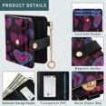 thumbnail image 5 of Small Wallet For Women Bifold Leather Pocket Coin Credit Card Holder With RFID Blocking Heart-shaped Images, 5 of 6