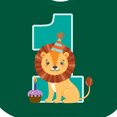 thumbnail image 4 of Inktastic First Birthday Boy Lion 1 Year Old Boys or Girls Baby Bib, 4 of 4
