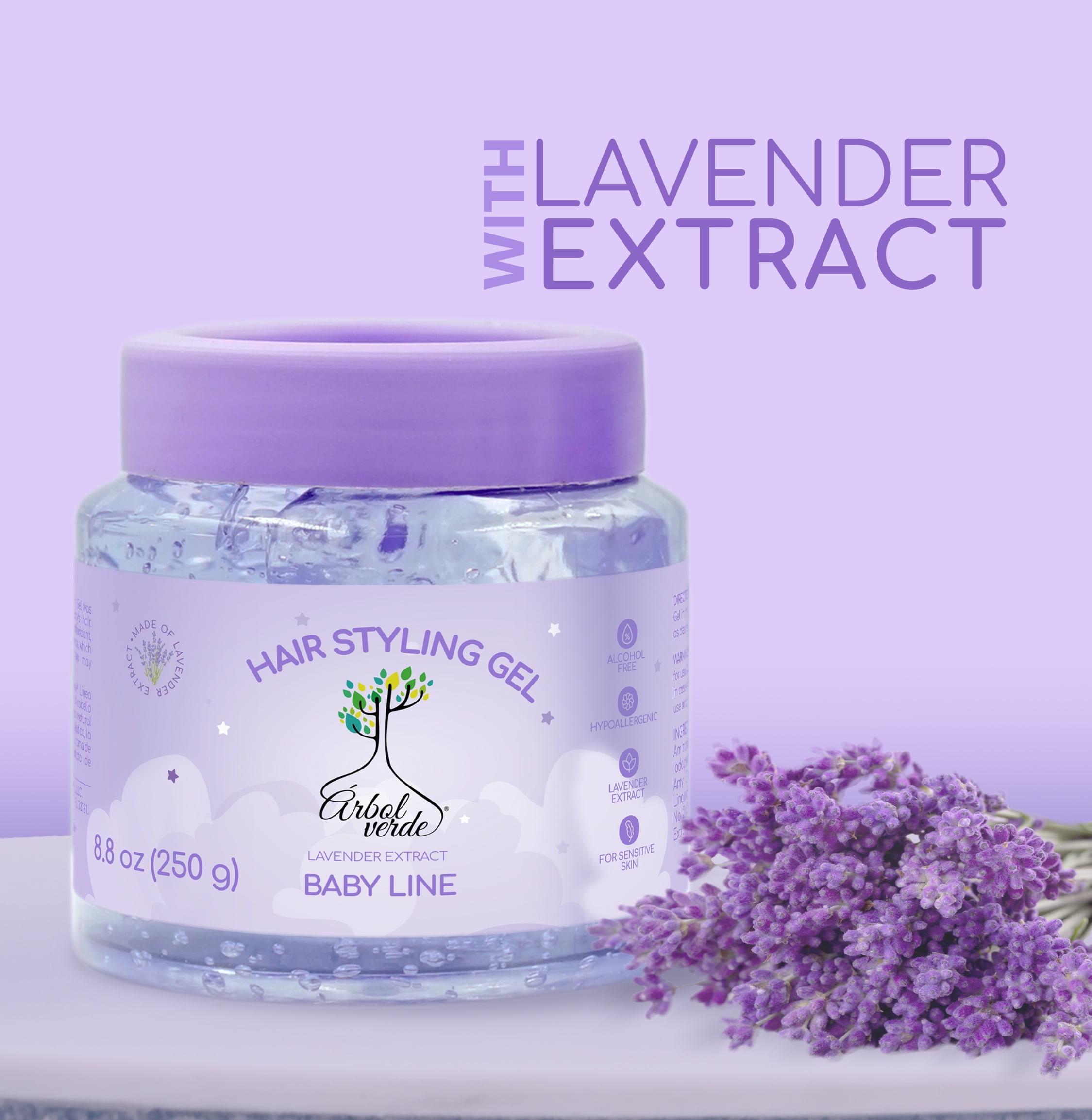 Natural Lavender Hair Styling Gel 8.8 oz