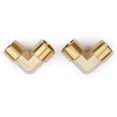 thumbnail image 3 of U.S. Solid 1/2 in MNPT x 1/2 in MNPT Brass Pipe Fitting 90 Degree Barstock Street Elbow Pack of 2, 3 of 6