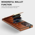 thumbnail image 3 of Wallet Case for Samsung Galaxy Note 20 Ultra, Vintage Premium PU Leather Ultra Slim Case with Card Holder, Protective Anti-drop Magnetic Clasp Phone Case for Galaxy Note 20 Ultra, Brown, 3 of 7