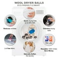 thumbnail image 6 of Haussimple Wool Dryer Balls XL Organic Laundry Fabric Softener 6-Pack Handmade Felt Cat, 6 of 9