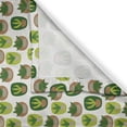 thumbnail image 3 of Ambesonne Botanical Kitchen Curtains, Leaf in Dots Pattern Pot, 55"x45", Apple Green Dark Khaki, 3 of 3