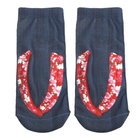 

Adult Unisex Low Cut Invisible Hidden Boat Socks Personality Novelty Funny Flip Flops with Feet Pattern 3D Printed Casual Running Ankle Hosiery Party Gifts