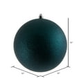 thumbnail image 2 of Vickerman 10" Midnight Green Glitter Ball Ornament, 2 of 2