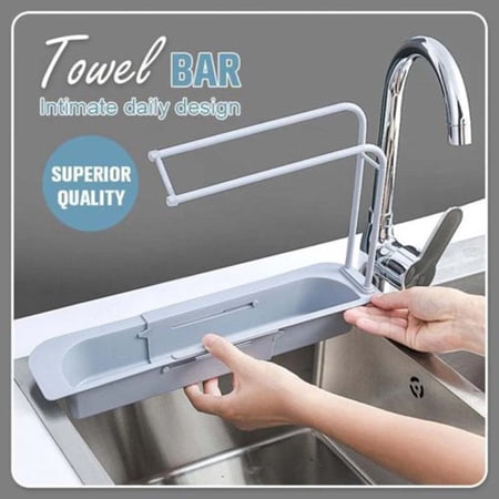 kitchen telescopic sink shelf