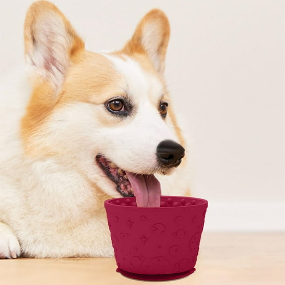 Dog Lick Mat Slow Feeder Bowl Silicone Dispenser Anxiety for Small Medium Large Breed