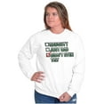 thumbnail image 4 of Christmas List Naughty Bad Didn't Try Unisex Plus Fleece Graphic Sweatshirt Brisco Brands 4X, 4 of 5