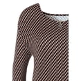 thumbnail image 4 of LASCANA Women's Printed 3/4 Sleeve Top Buttons, 4 of 5