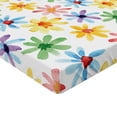 thumbnail image 2 of Ambesonne Floral Fitted Sheet, Watercolor Flowers Art, Queen Size, Multicolor, 2 of 3