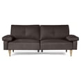 thumbnail image 3 of Sofá Cama Makora Yarvis Chocolate Lino 3 Posiciones con Soft Foam Reclinable, 3 of 10